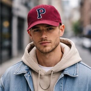 Polo Ralph Lauren Twill Ball Cap Red Carpet Excellent